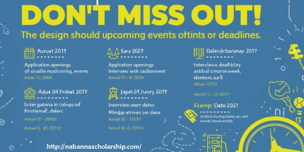 Important Dates – Don’t Miss Out!