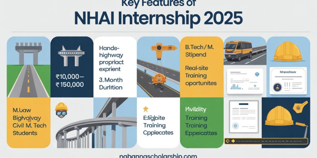 Key Features of NHAI Internship 2025