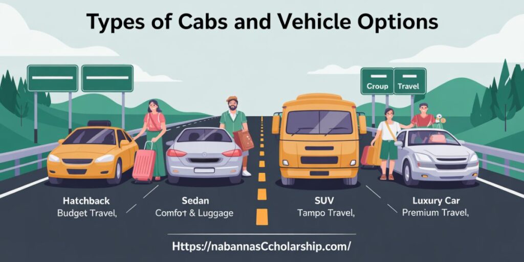 Types of Cabs and Vehicle Options