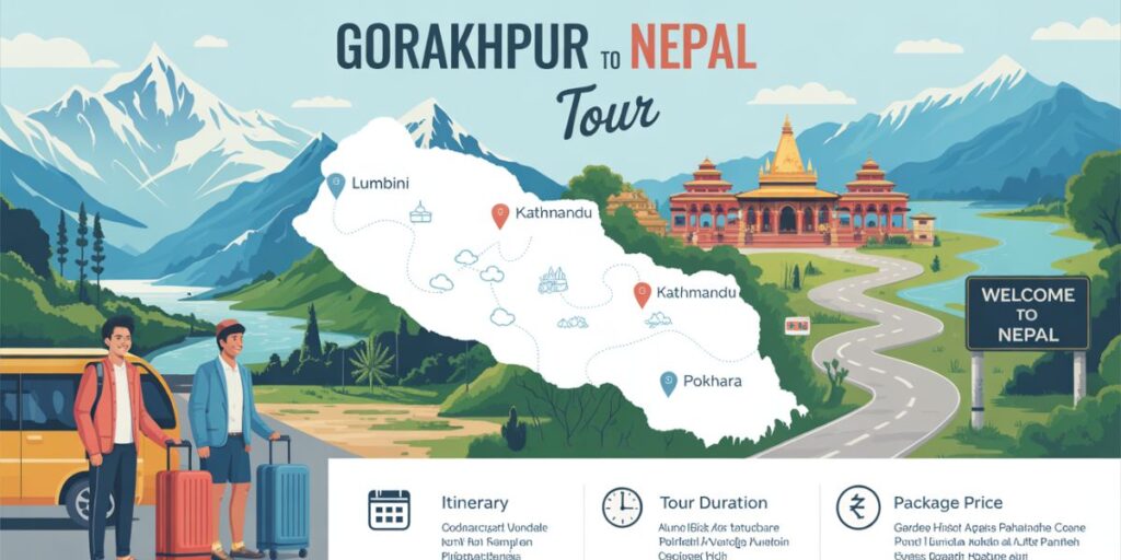 Popular places included in the Nepal tour from Gorakhpur
