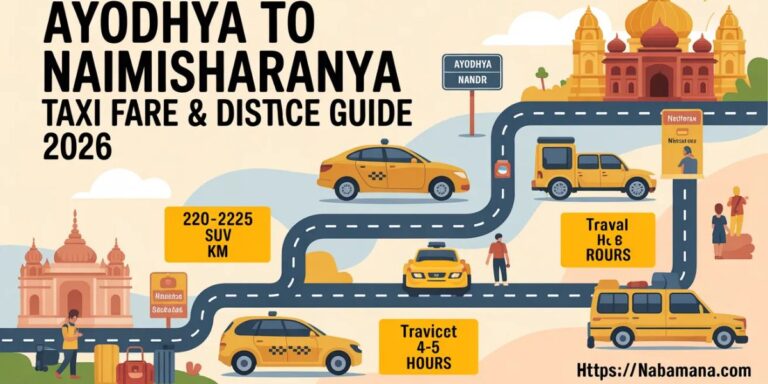 Ayodhya to Naimisharanya Taxi Fare & Distance Guide 2026