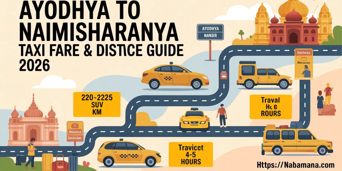 Ayodhya to Naimisharanya Taxi Fare & Distance Guide 2026