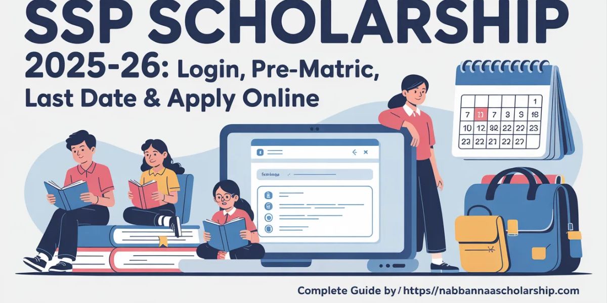 SSP Scholarship 2025-26: Login, Pre-Matric, Last Date & Apply Online