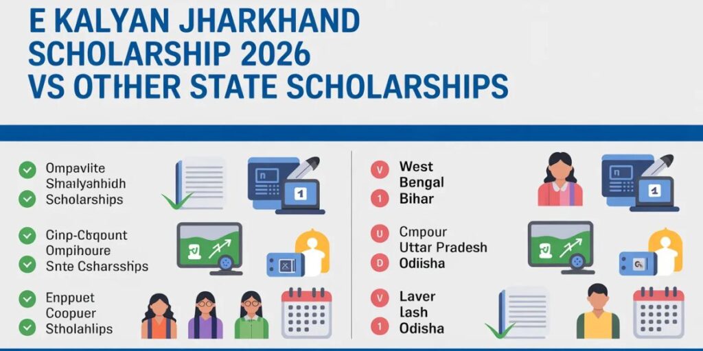 E Kalyan Jharkhand Scholarship 2026 vs Other State Scholarships