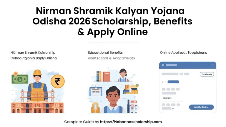 Nirman Shramik Kalyan Yojana 2026 Odisha | Scholarship, Benefits & Apply Online