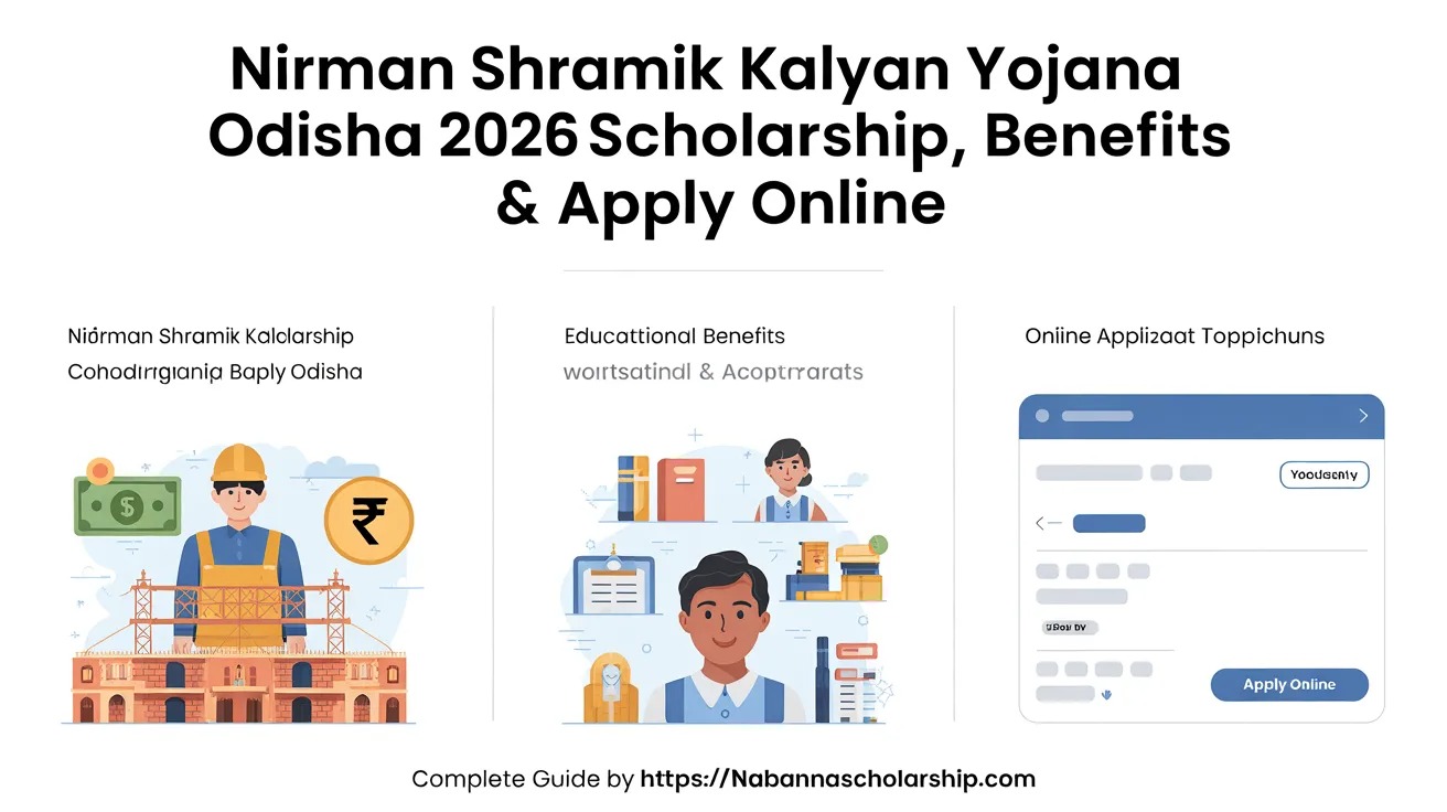 Nirman Shramik Kalyan Yojana 2026 Odisha | Scholarship, Benefits & Apply Online